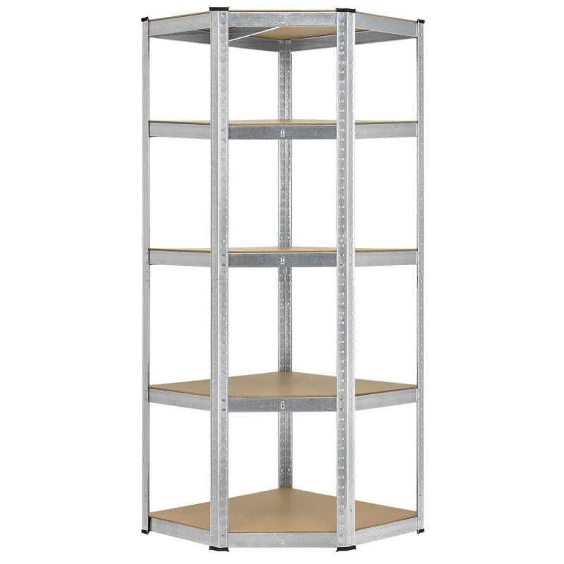 Juskys Eckregal Lagerregal Corner Basic 180 x 70 x 40 bis 70 cm von Juskys