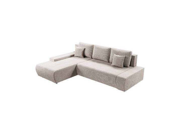 Juskys Ecksofa Iseo, modern, L-Form, Schlaffunktion, bequem, samtig wie Cord, inkl. Kissen, beige, Links, Beige Juskys Ecksofa Iseo, modern, L-Form, Schlaffunktion, bequem, samtig wie Cord, inkl. Kissen, beige, Links, Beige von Juskys