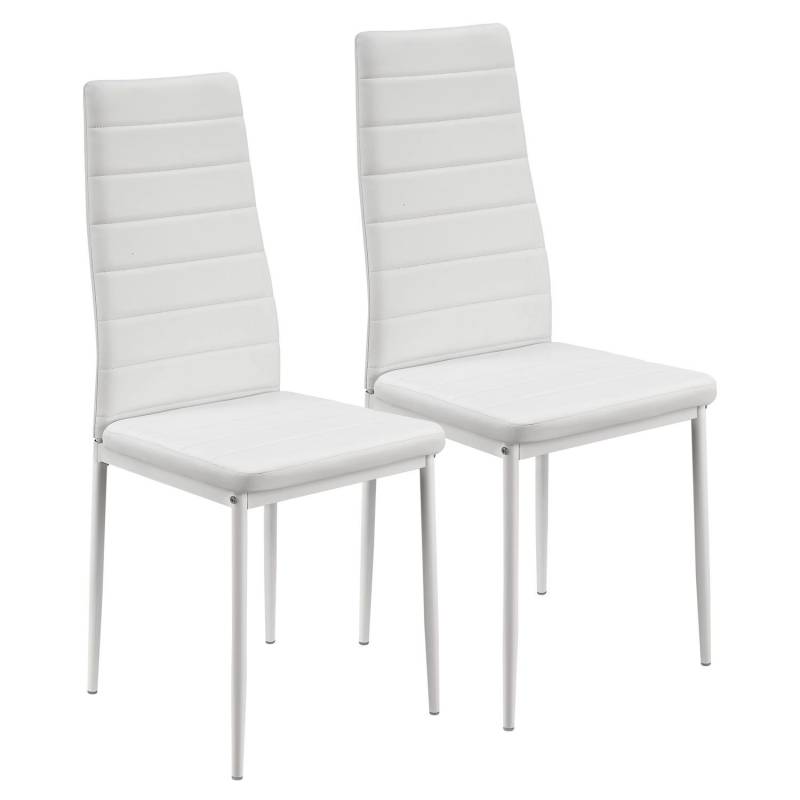 Juskys Esszimmerstuhl Loja 2er Set Weiß von Juskys