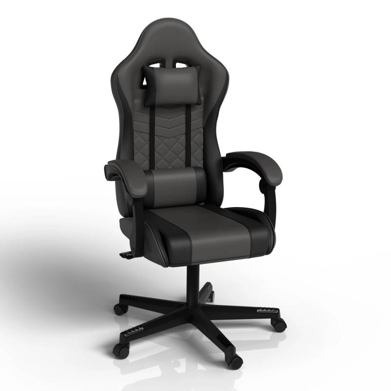 Juskys Gamingstuhl HyperSeat Grau/Schwarz von Juskys