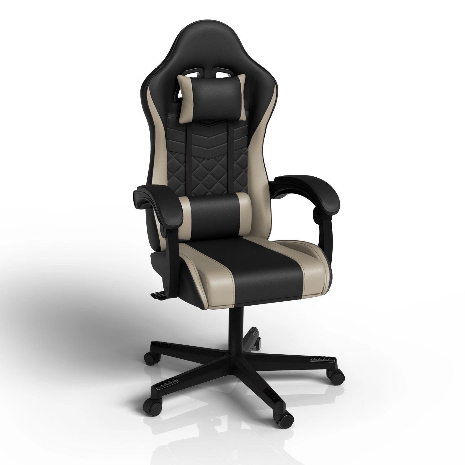 Juskys Gamingstuhl HyperSeat Schwarz/Beige Juskys Gamingstuhl HyperSeat Schwarz/Beige von Juskys