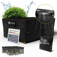 Juskys Gartenmöbel Abdeckplane CoverSafe Pro 242x182x100 cm - winterfest & wasserdicht - Schutzhülle für Gartentisch, UV-Schutz, Abdeckhaube Juskys Gartenmöbel Abdeckplane CoverSafe Pro 242x182x100 cm - winterfest & wasserdicht - Schutzhülle für Gartentisch, UV-Schutz, Abdeckhaube von Juskys