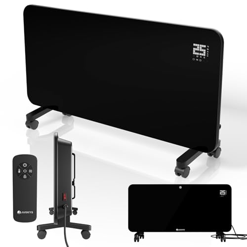 Juskys Glasheizung 2000W – Infrarot-Wand- & Standgerät, App-Steuerung, LED-Display, Timer, Überhitzungsschutz & Fernbedienung Juskys Glasheizung 2000W – Infrarot-Wand- & Standgerät, App-Steuerung, LED-Display, Timer, Überhitzungsschutz & Fernbedienung von Juskys