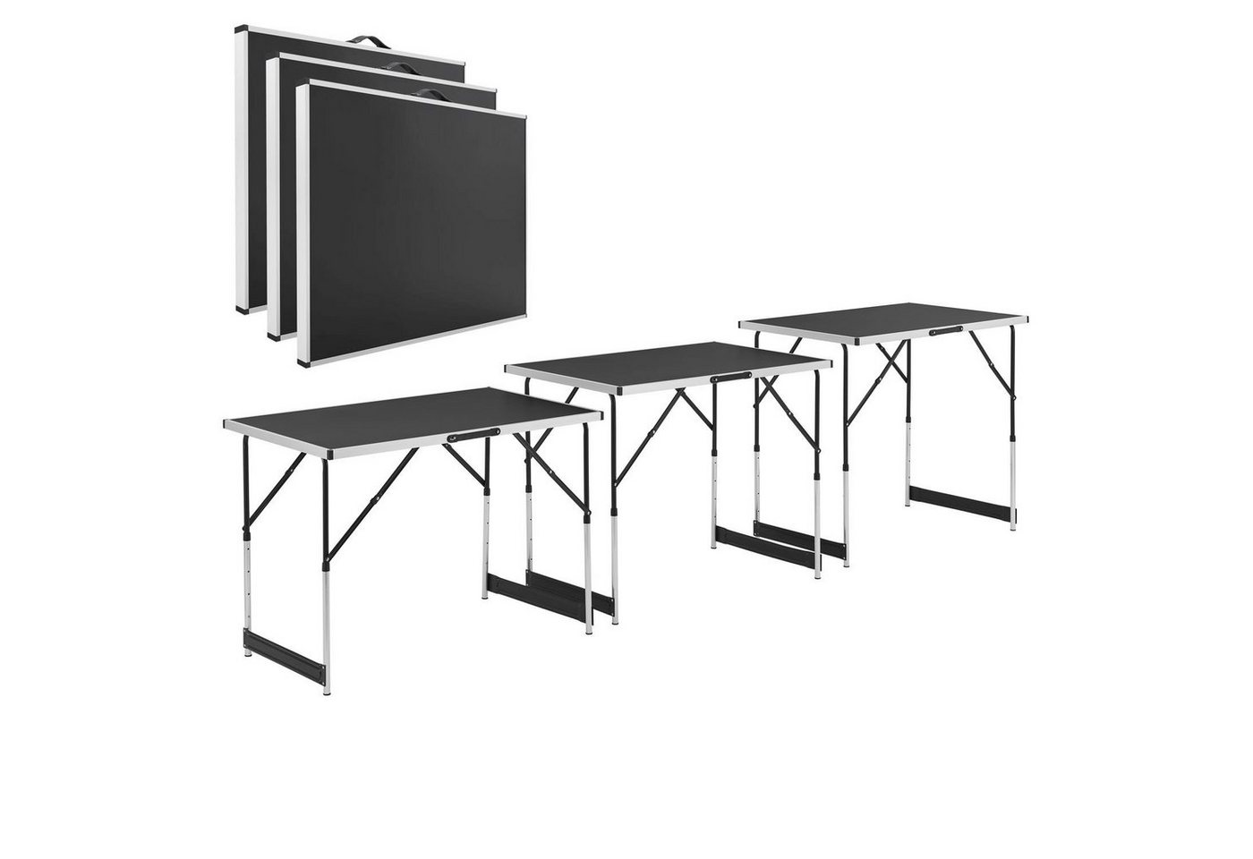 Juskys Tapeziertisch, 100x60x73 cm, 30 kg Tragkraft, platzsparend und standfest von Juskys