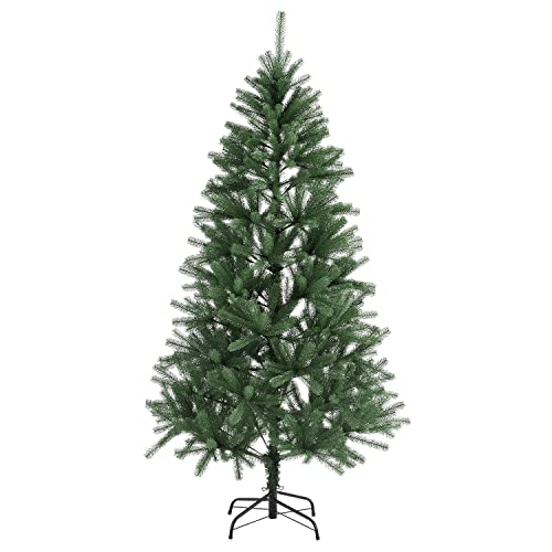 Juskys Künstlicher Weihnachtsbaum Talvi 180 cm mit Metall Ständer, naturgetreu, einfacher Aufbau, Tannenbaum Christbaum Weihnachtsdeko künstlich von Juskys