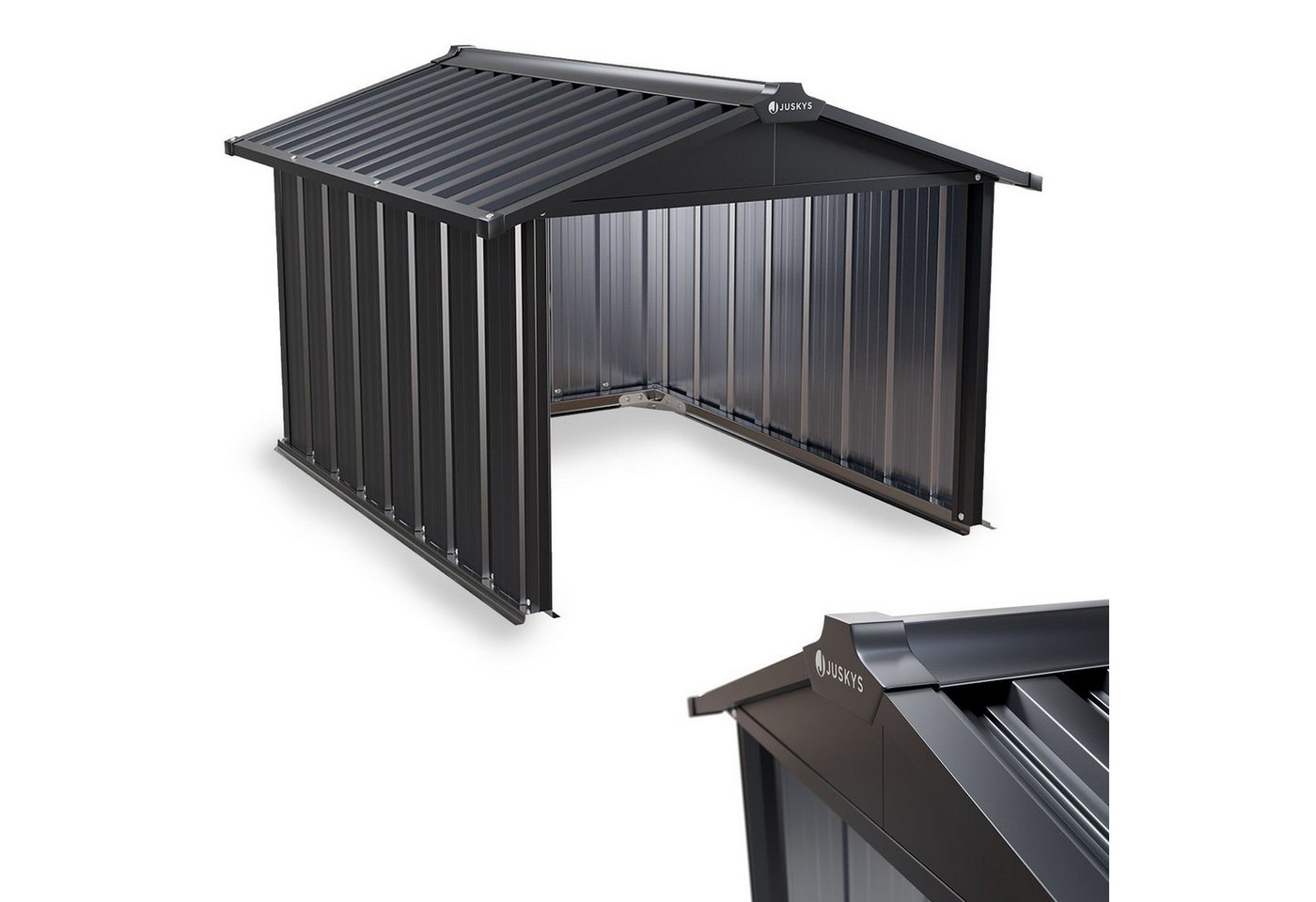 Juskys Mähroboter-Garage MGMT1, BxTxH: 86x98x63 cm, Langlebige Metall Konstruktion aus verzinktem Stahl Juskys Mähroboter-Garage MGMT1, BxTxH: 86x98x63 cm, Langlebige Metall Konstruktion aus verzinktem Stahl von Juskys