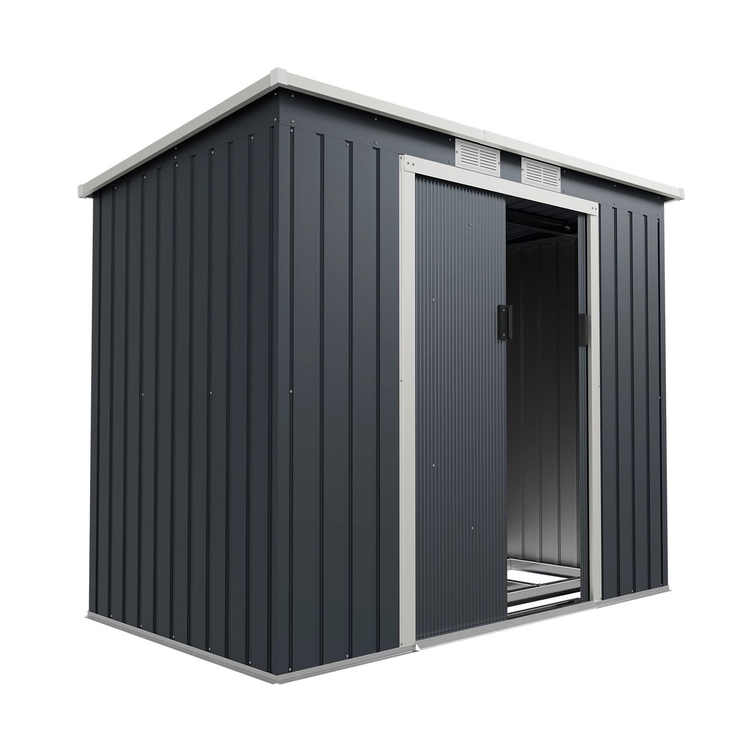 Juskys Metall Geräteschuppen Gerätehaus M mit Pultdach in Anthrazit Juskys Metall Geräteschuppen Gerätehaus M mit Pultdach in Anthrazit von Juskys
