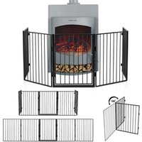 Juskys Metall Kaminschutzgitter 300 x 76 cm klappbar – Schutzgitter für Tiere – 5 Elemente inkl. Tür – Laufgitter Absperrgitter Tiergitter Juskys Metall Kaminschutzgitter 300 x 76 cm klappbar – Schutzgitter für Tiere – 5 Elemente inkl. Tür – Laufgitter Absperrgitter Tiergitter von Juskys