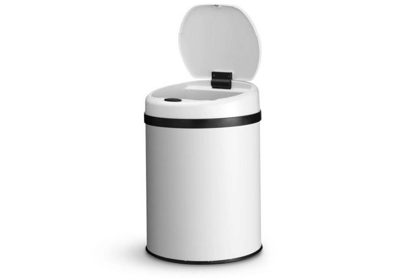 Juskys Mülleimer, 30 L Volumen, mit Sensor, geräuscharmes Öffnen / Schließen, rostfrei von Juskys