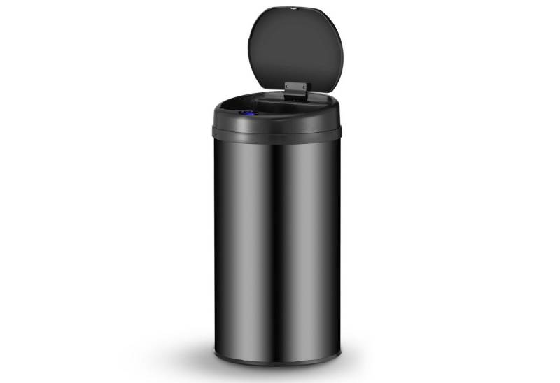 Juskys Mülleimer, 40 L Volumen, mit Sensor, geräuscharmes Öffnen / Schließen, rostfrei von Juskys