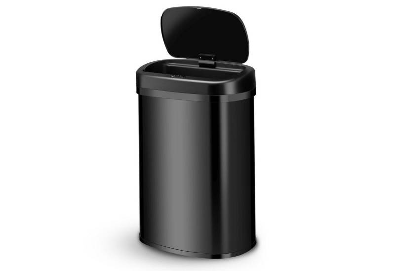 Juskys Mülleimer, 50 L, rostfrei, intelligenter Sensor, batteriebetrieben, geräuscharm von Juskys