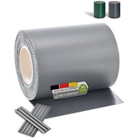 Juskys PVC Sichtschutzstreifen Doppelstabmatten Zaun - 35m x 19 cm - 30 Befestigungsclips - Zaunfolie Sichtschutz Windschutz Garten Gartenzaun Juskys PVC Sichtschutzstreifen Doppelstabmatten Zaun - 35m x 19 cm - 30 Befestigungsclips - Zaunfolie Sichtschutz Windschutz Garten Gartenzaun von Juskys