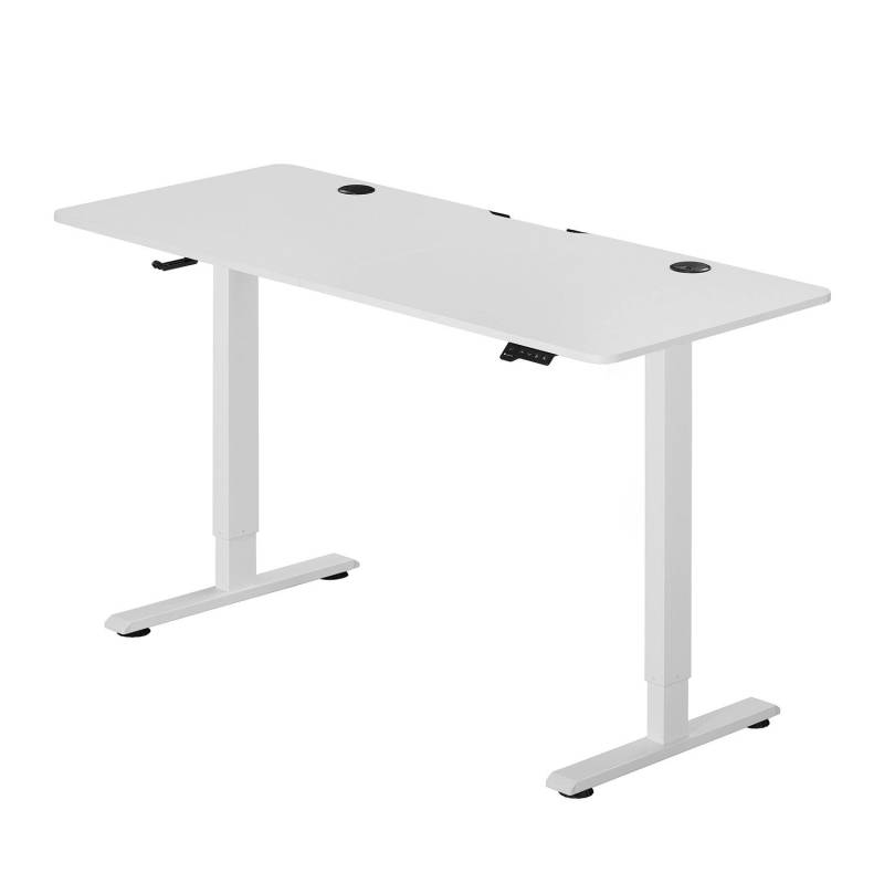 Juskys Schreibtisch Office Stand 140 x 60 cm Weiß von Juskys