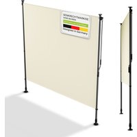 Juskys Senkrechtmarkise Barbados - Sonnen- & Sichtschutz, ausziehbar, Klemmmarkise ohne Bohren, wetterfest, wasserabweisend - 200x310 cm, Beige Juskys Senkrechtmarkise Barbados - Sonnen- & Sichtschutz, ausziehbar, Klemmmarkise ohne Bohren, wetterfest, wasserabweisend - 200x310 cm, Beige von Juskys