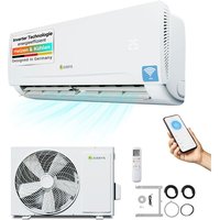 Juskys - Split Klimaanlage 12000 btu - Inverter Klimagerät mit Wifi & App - Splitgerät mit Heizfunktion - heizen, kühlen, Raum bis 50 m², Smart Home von Juskys