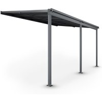 Juskys Terrassenüberdachung Borneo – Aluminium Terrassendach mit Doppelstegplatten Sonnenschutz Pergola Überdachung für Terrassen 4x3 m Anthrazit Juskys Terrassenüberdachung Borneo – Aluminium Terrassendach mit Doppelstegplatten Sonnenschutz Pergola Überdachung für Terrassen 4x3 m Anthrazit von Juskys