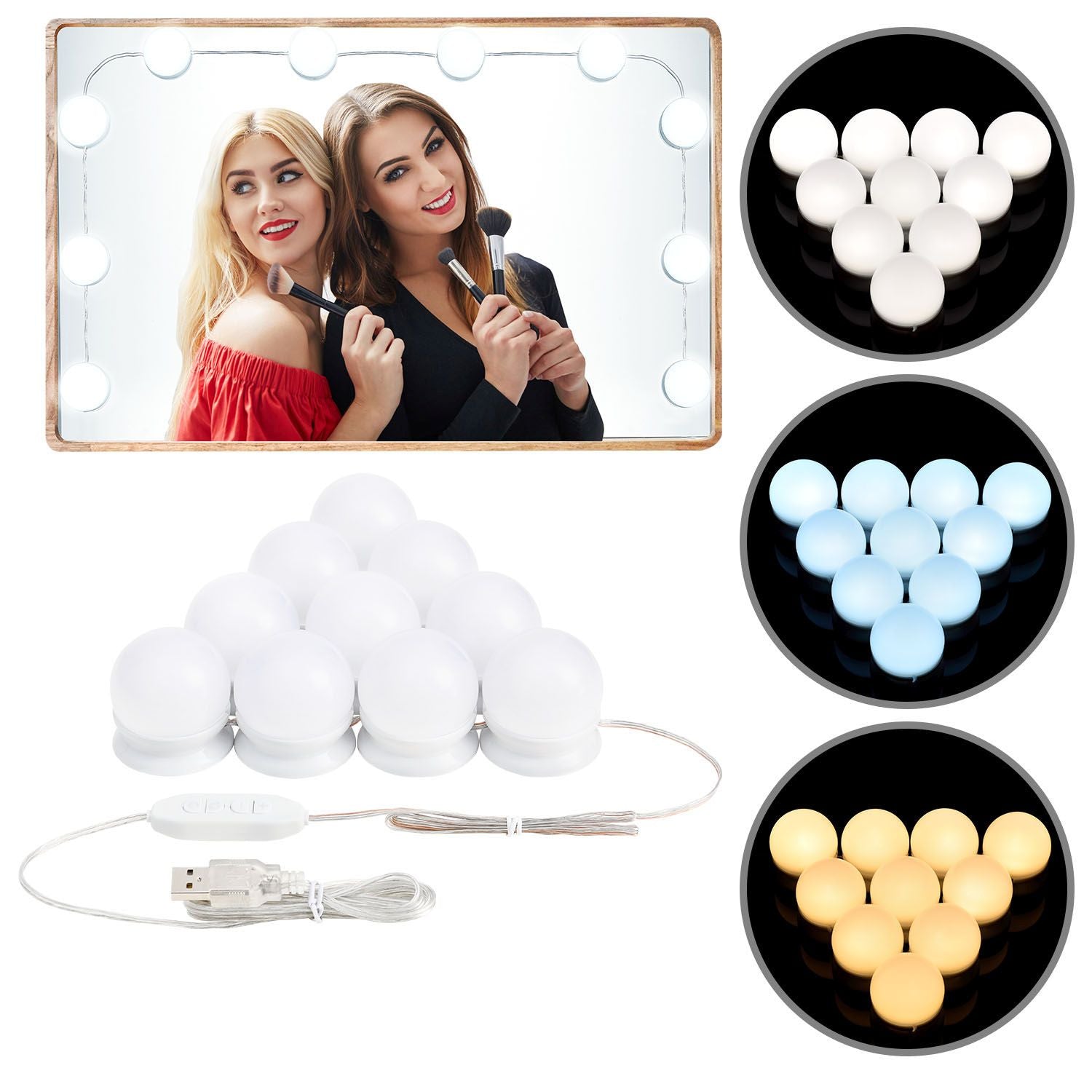 Lichterkette für Schminktisch von Juskys