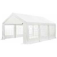 Partyzelt Gala 3 x 6 m - UV-Schutz Plane, flexible Seitenwände - Pavillon stabil, groß - Outdoor Party Garten - Zelt Festzelt Weiß - Juskys von Juskys