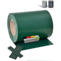 Pvc Sichtschutzstreifen Doppelstabmatten Zaun - 35m x 19 cm - 30 Befestigungsclips - Zaunfolie Sichtschutz Windschutz Garten Gartenzaun - grün Pvc Sichtschutzstreifen Doppelstabmatten Zaun - 35m x 19 cm - 30 Befestigungsclips - Zaunfolie Sichtschutz Windschutz Garten Gartenzaun - grün von Juskys