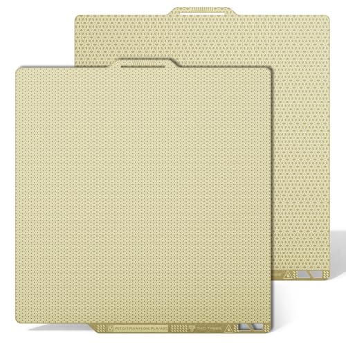Jusnboir Druckplatte für Doppelseitig Texturiert PEI, Druckbett Wabenförmig + Würfelform 257 x 257 mm, Abnehmbar Federstahlplatte für X1, X1C, X1E, P1P, P1S, A1 3D Drucker Zubehör von Jusnboir