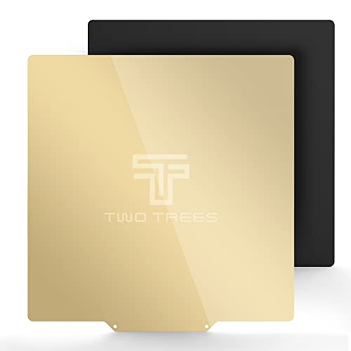 Jusnboir Twotrees 3D Drucker Federstahl Magnetisch Plattform 310 * 310mm mit Magnetischer Stahlbeschichtung von Stahlplatte für die Feder eignet Sich für den Ender3/3S/V2/PRO CR10 /10S/V2 /PRO von Jusnboir