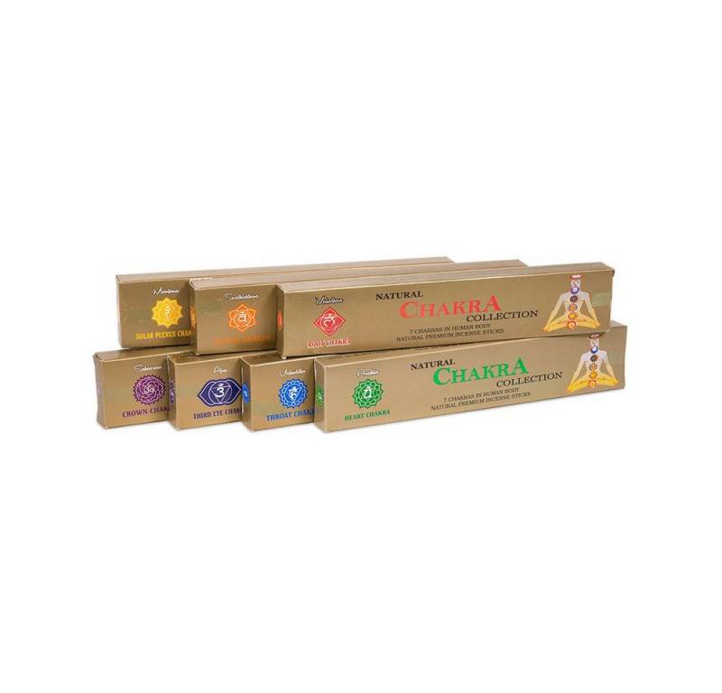 Just Be Räucherstäbchen 7 Chakra Collection Geschenkset (7 Päckchen á 14 Stück) von Just Be