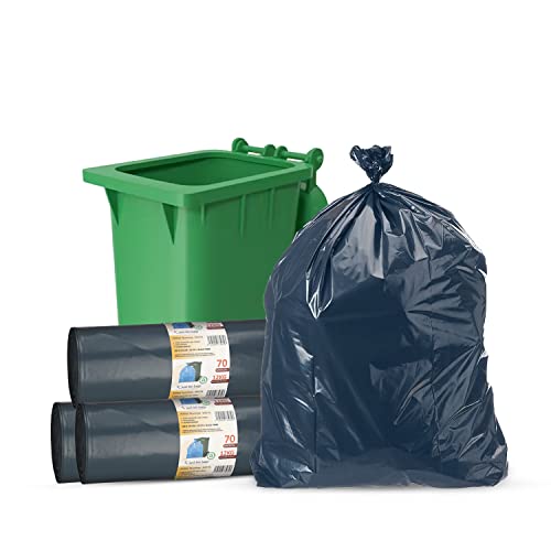 30 x Müllbeutel für Mülltonnen, 360 L blau Müllsäcke, strapazierfähig, 12 kg – 70 Mikron, 100 x 125 cm) (3 Rolle mit je 10 Beuteln) von Just Bin Bags