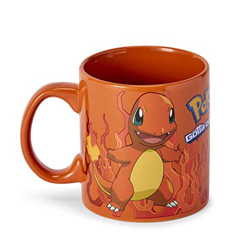 JUST FUNKY Charmander Orange Flame Kaffeetasse mit Charmander Charakter von Just Funky
