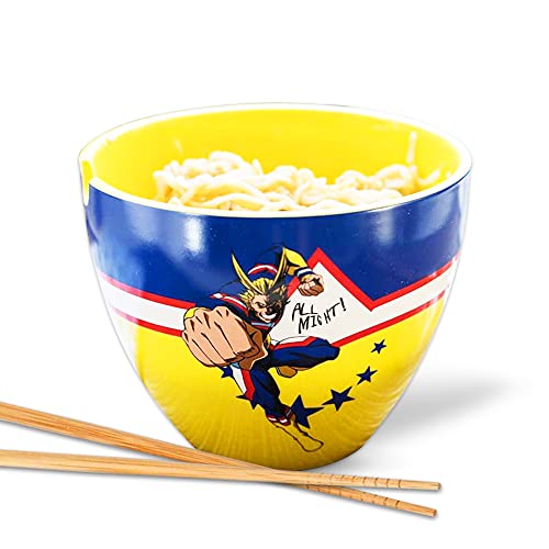 JUST FUNKY My Hero Academia All Might Ramen Schüssel | 473 ml Schüssel | mit All Might | MHA | Anime-Schüssel | Sammlung | Küchendekoration | Offizielles Lizenzprodukt von Just Funky