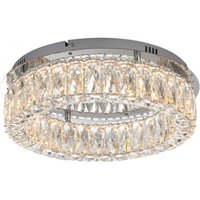 Dimmbare LED Deckenlampe in Chrom Acrylglas Ø40 cm 22 W Dimmbare LED Deckenlampe in Chrom Acrylglas Ø40 cm 22 W von Just Light