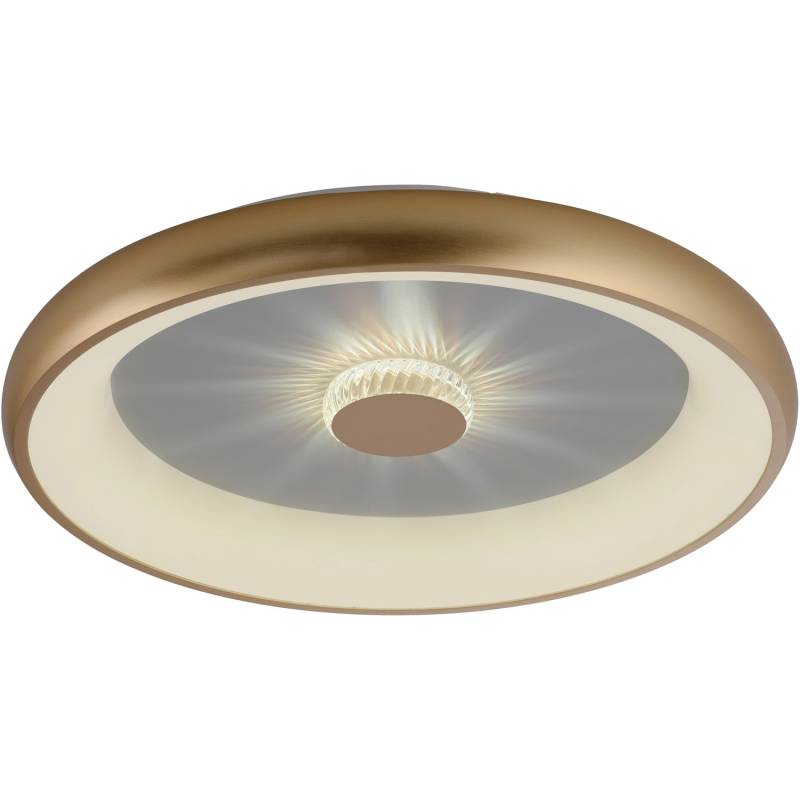 Just Light. LED-Deckenleuchte Vertigo Messing Matt Ø 61,5 cm von Just Light.