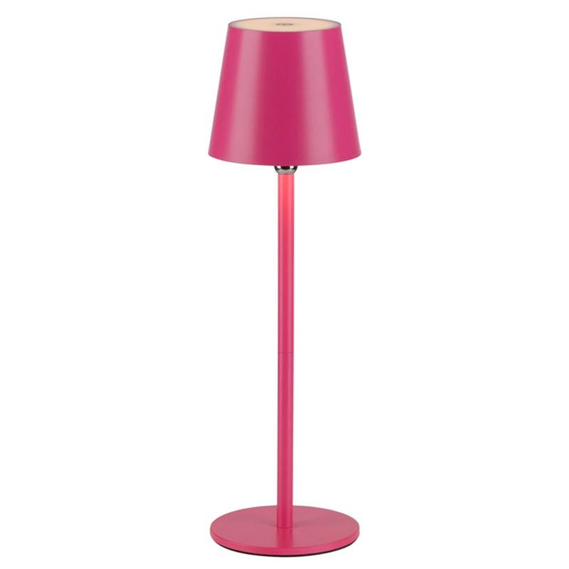 Just Light Akku-LED-Tischleuchte Boteria Pink Ø 11 cm x 37 cm von Just Light.