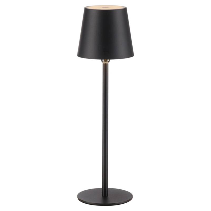 Just Light Akku-LED-Tischleuchte Boteria Schwarz Ø 11 cm x 37 cm von Just Light.