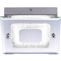 Just Light LED-Deckenleuchte LISA 11570-17 Chrom klar Metall Glas B/H/T: ca. 18x5,8x18 cm 1 Brennstellen von Just Light