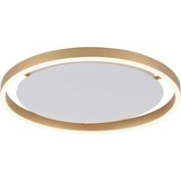 Just Light LED-Deckenleuchte RITUS 15391-60 messing weiß Metall H/D: ca. 5,3x39,3 cm 1 Brennstellen von Just Light