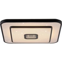 Just Light LED-Deckenleuchte schwarz B/H/L: ca. 48x7,5x48 cm von Just Light