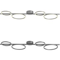 Just Light LED Deckenleuchte silber Metall H/L: ca. 7x120 cm 1 Brennstellen von Just Light