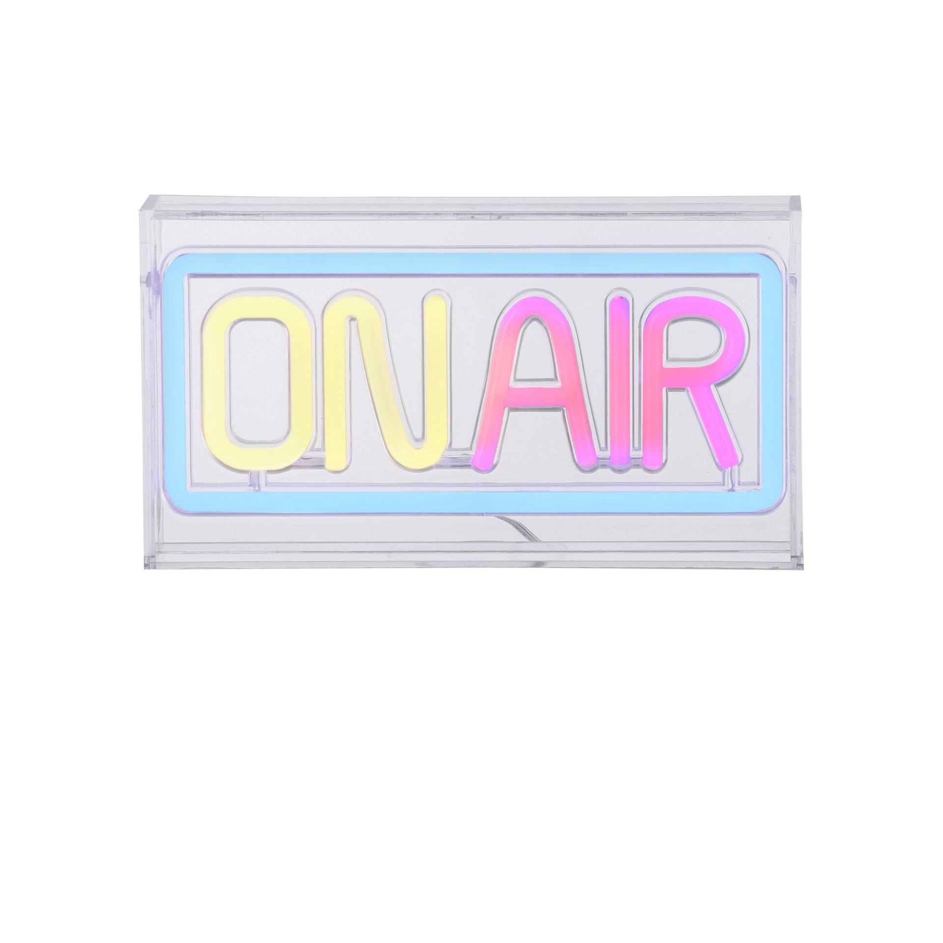 Just Light LED-Neon-Bild 'On Air' mehrfarbig 23 x 12,7 x 4 cm von Just Light