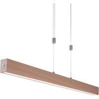 Just Light LED-Pendelleuchte AMANDA 11420-78 natur Aluminium B/H/T: ca. 110x160x5 cm 1.0 Brennstellen von Just Light