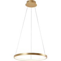 Just Light LED-Pendelleuchte CIRCLE 11522-12 gold weiß Metall Kunststoff H/D: ca. 120x39 cm 1.0 Brennstellen von Just Light