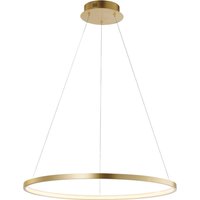 Just Light LED-Pendelleuchte CIRCLE 11524-12 weiß gold Kunststoff Metall H/D: ca. 120x60 cm 1.0 Brennstellen von Just Light