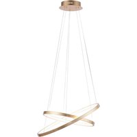 Just Light LED-Pendelleuchte CIRCLE 11525-12 weiß gold Metall Kunststoff H/D: ca. 120x50 cm 2.0 Brennstellen von Just Light