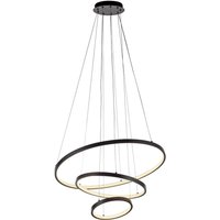 Just Light LED-Pendelleuchte schwarz B/H/L: ca. 61x150x61 cm von Just Light