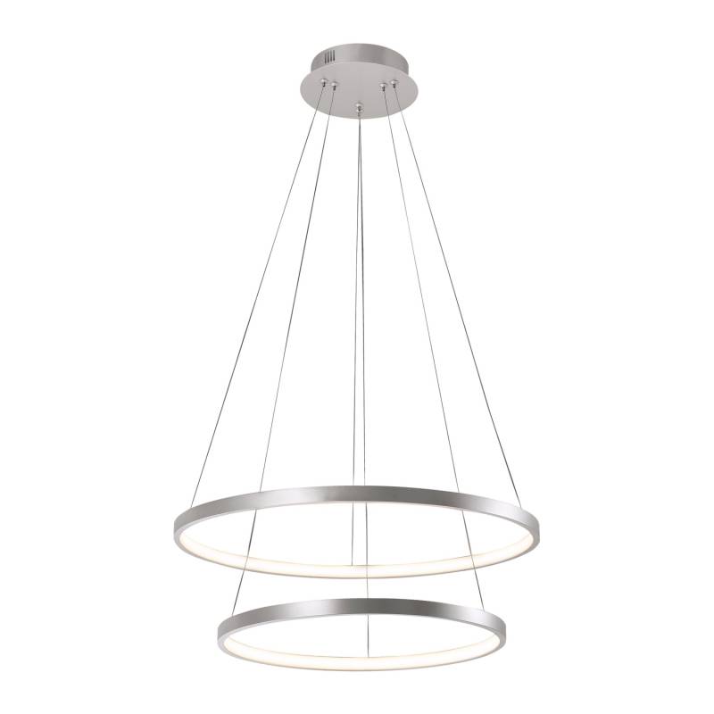 Just Light Pendelleuchte Circle Silber Ø 50 cm von Just Light.
