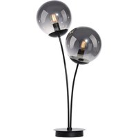 Just Light Tischleuchte BIG WIDOW 14605-18 schwarz Rauchglas Metall B/H: ca. 33,5x60 cm E14 2 Brennstellen von Just Light