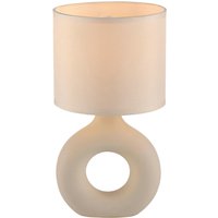 Just Light Tischleuchte beige Stoff Keramik H/L/D: ca. 30x16x16 cm null 1 Brennstellen von Just Light