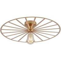 Just Light Wand-/Deckenleuchte SPIKE 15636-60 messing Metall H/D: ca. 9x50 cm E27 1 Brennstellen von Just Light