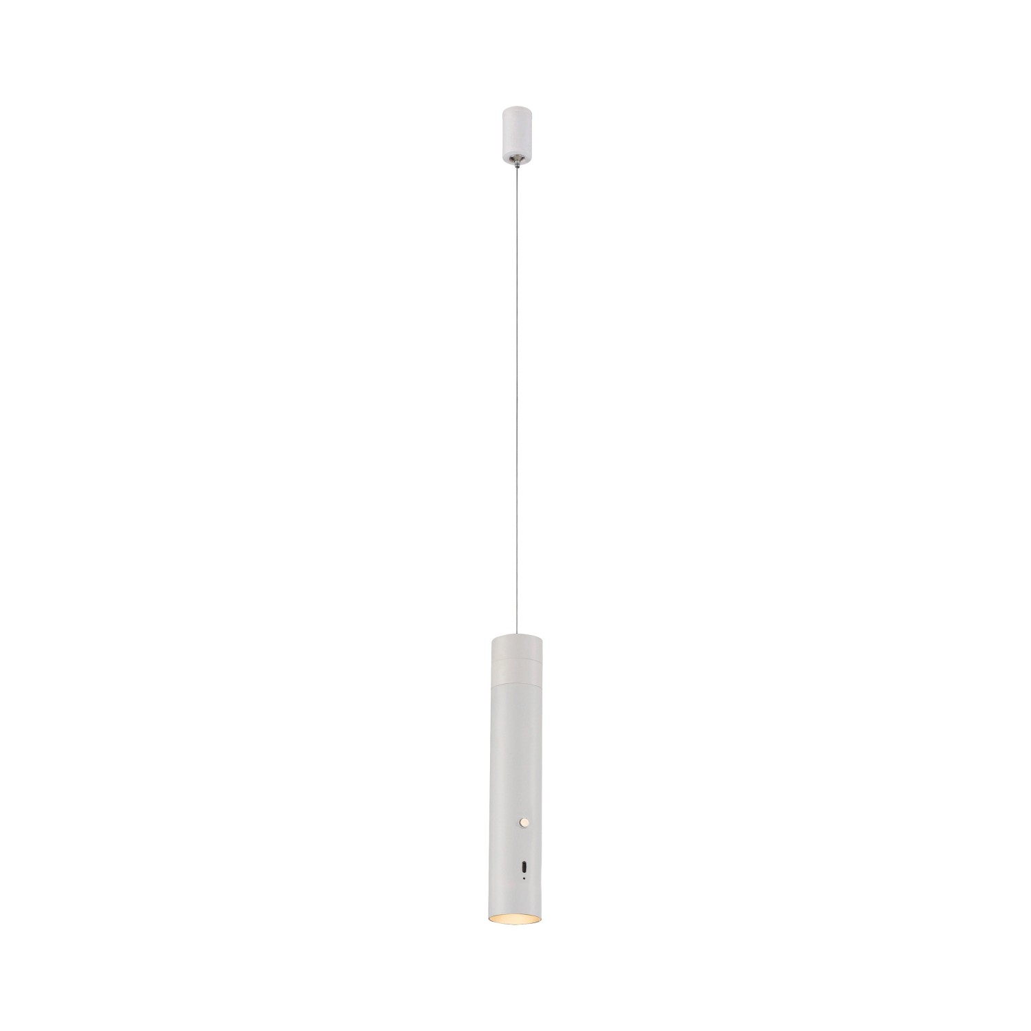 Just Light. LED-Akku-Pendelleuchte Attach Weiß 120 cm x Ø 16 von Just Light.