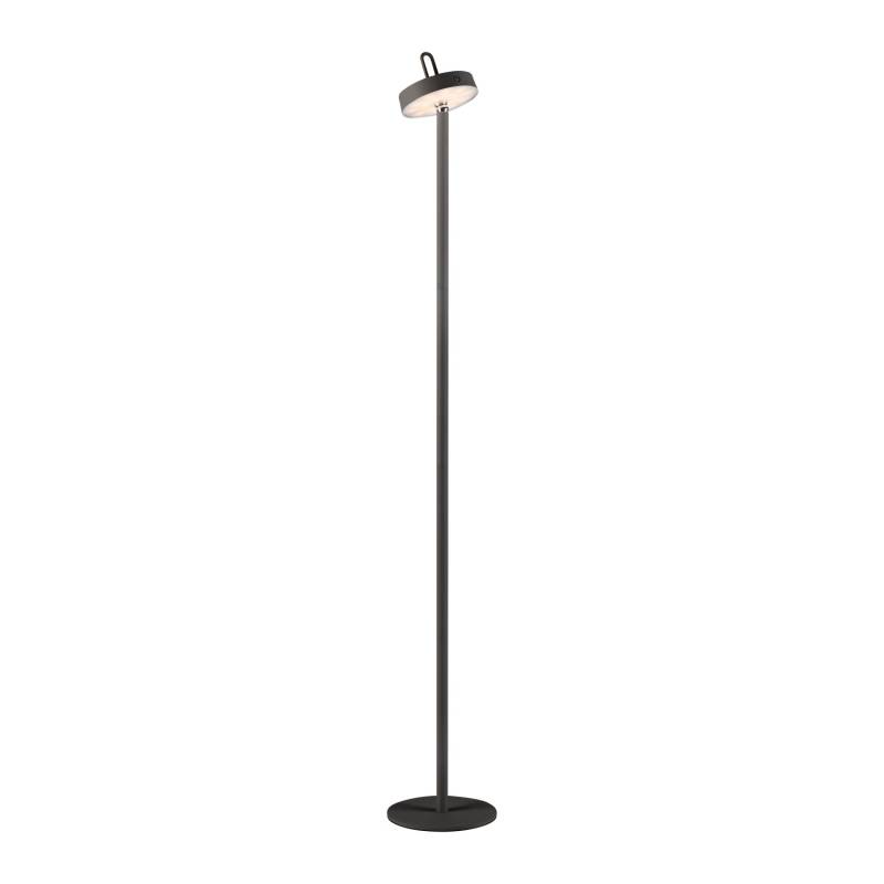 Just Light. LED-Akku-Stehleuchte Amag Schwarz 125,2 cm x Ø 18 cm von Just Light.