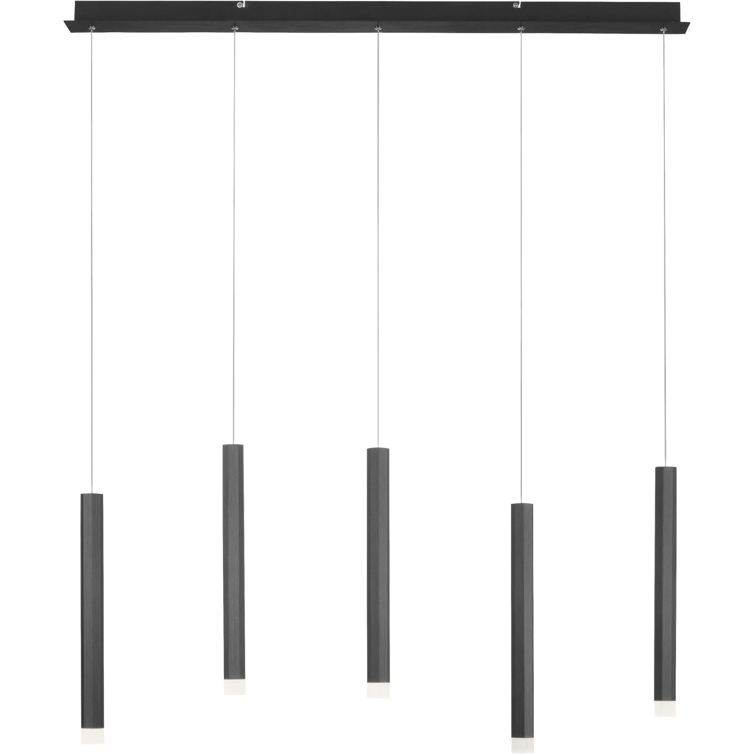 Just Light. LED-Pendelleuchte Bruno 5-flammig 4,8 W Schwarz Just Light. LED-Pendelleuchte Bruno 5-flammig 4,8 W Schwarz von Just Light.
